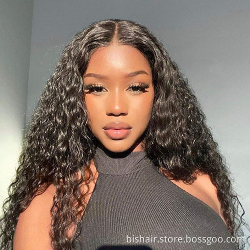 BIS 4*4 Curly wave lace closure remy transparent lace hair raw virgin human free sample Brazilian cuticle aligned hair